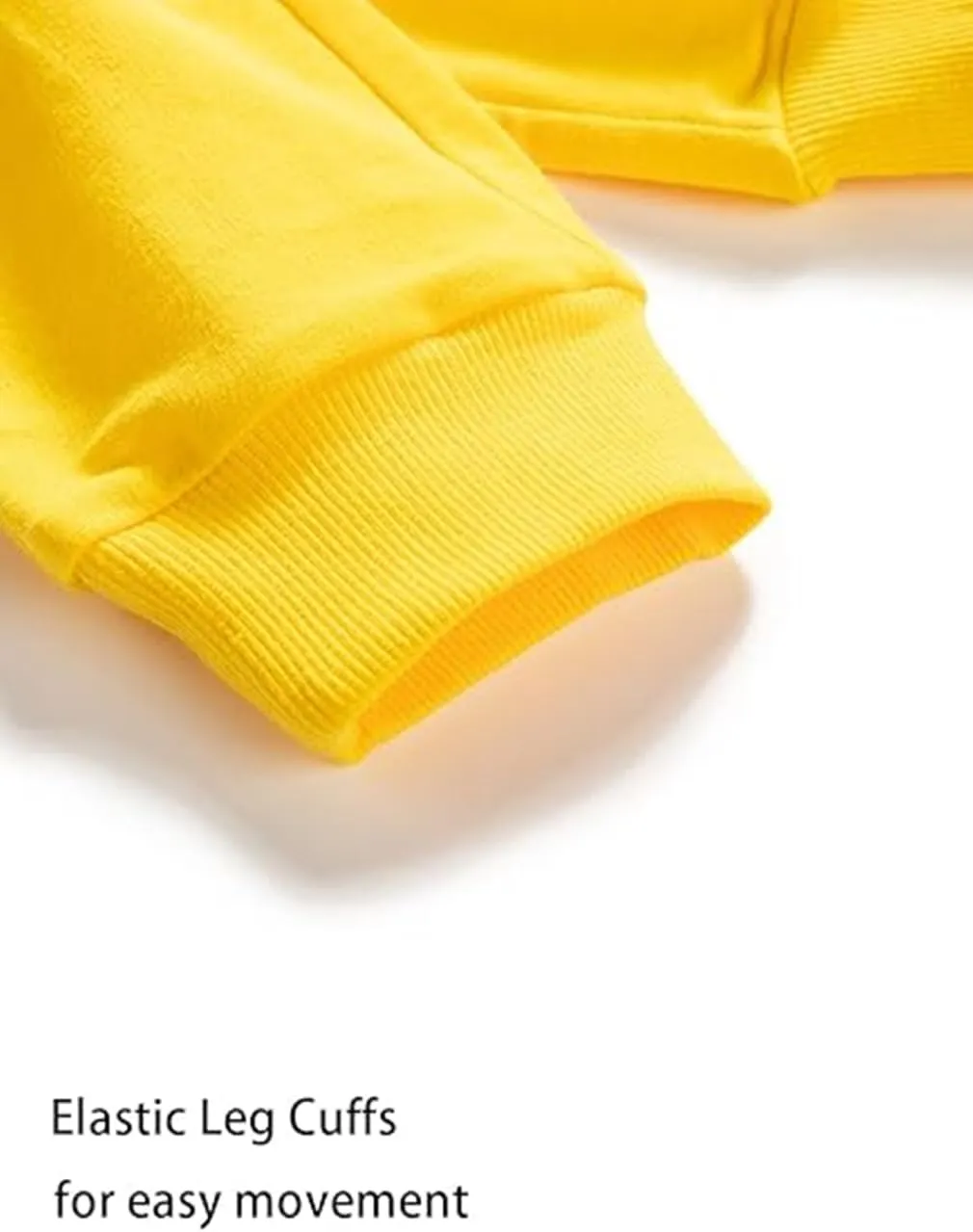 Boys' Solid Color Cotton Sweatpants with Drawstring Jogger Pants for Kids