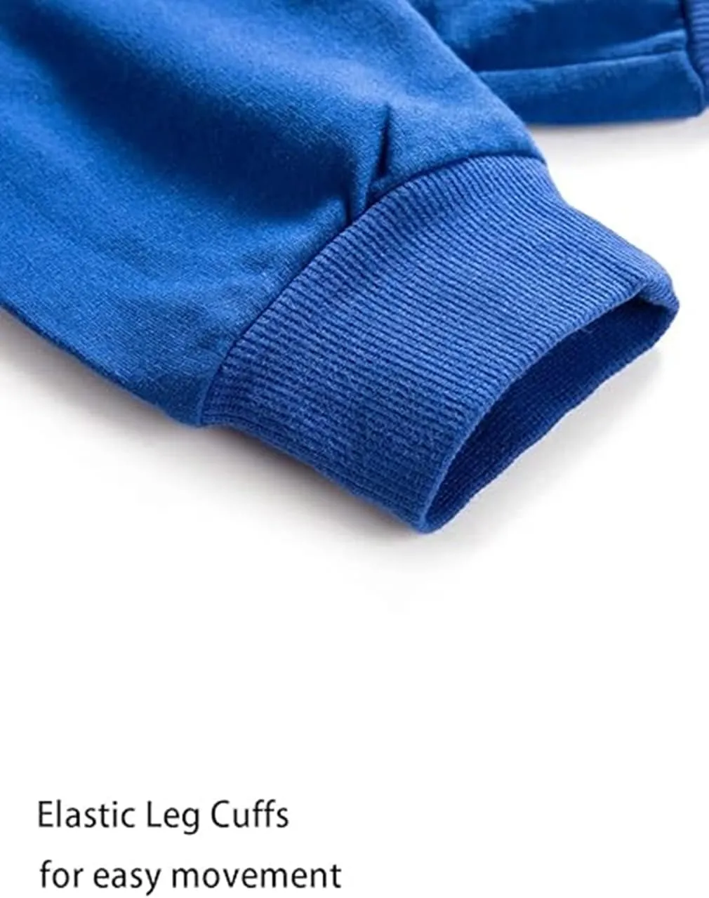 Boys' Solid Color Cotton Sweatpants with Drawstring Jogger Pants for Kids