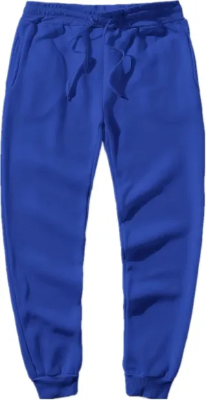 Boys' Solid Color Cotton Sweatpants with Drawstring Jogger Pants for Kids