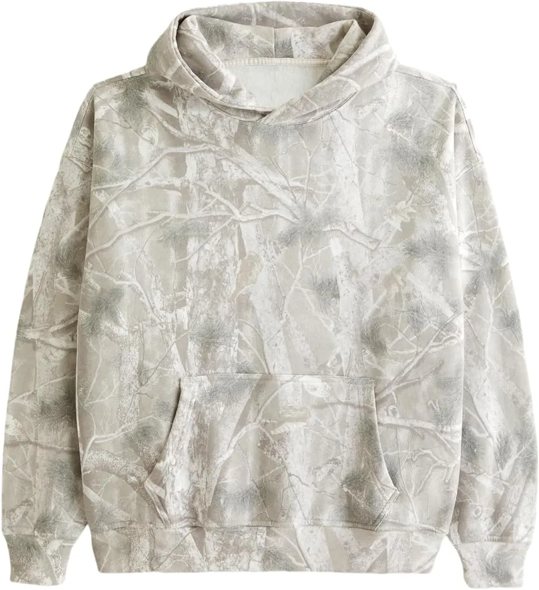 Camo Sweatsuits for Women Maple Leaf Print Oversized Hoodie Camo Fleece Sweatpans Lounge Sets Fall Winter Outfits