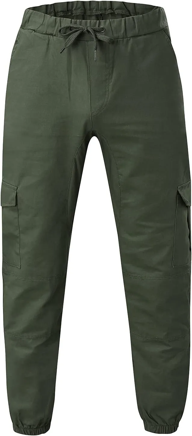 Cargo Pants for Men Big and Tall Grey Pants Slim Fit Pants Mens Sweat Pants Cargo Pants for Men Solid Casual Multiple