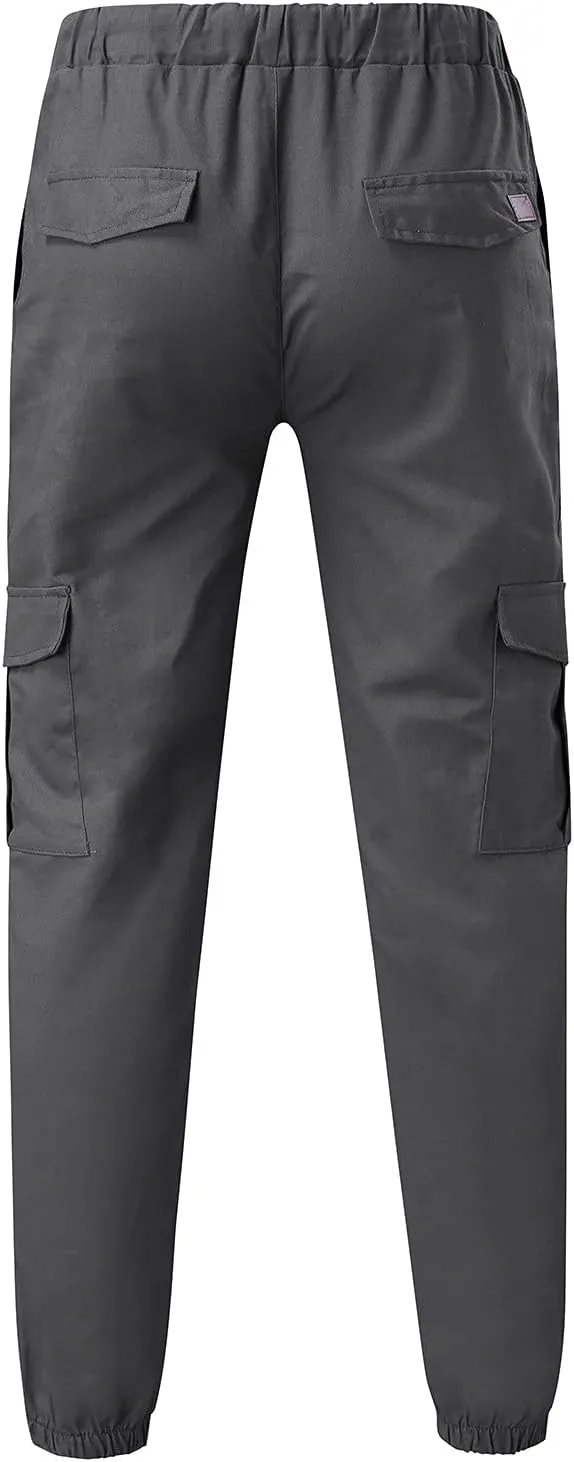 Cargo Pants for Men Big and Tall Grey Pants Slim Fit Pants Mens Sweat Pants Cargo Pants for Men Solid Casual Multiple