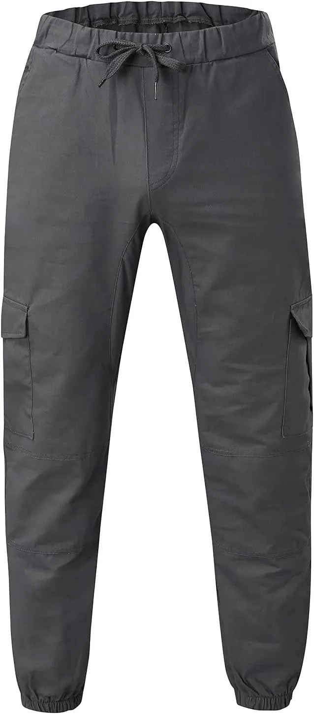 Cargo Pants for Men Big and Tall Grey Pants Slim Fit Pants Mens Sweat Pants Cargo Pants for Men Solid Casual Multiple