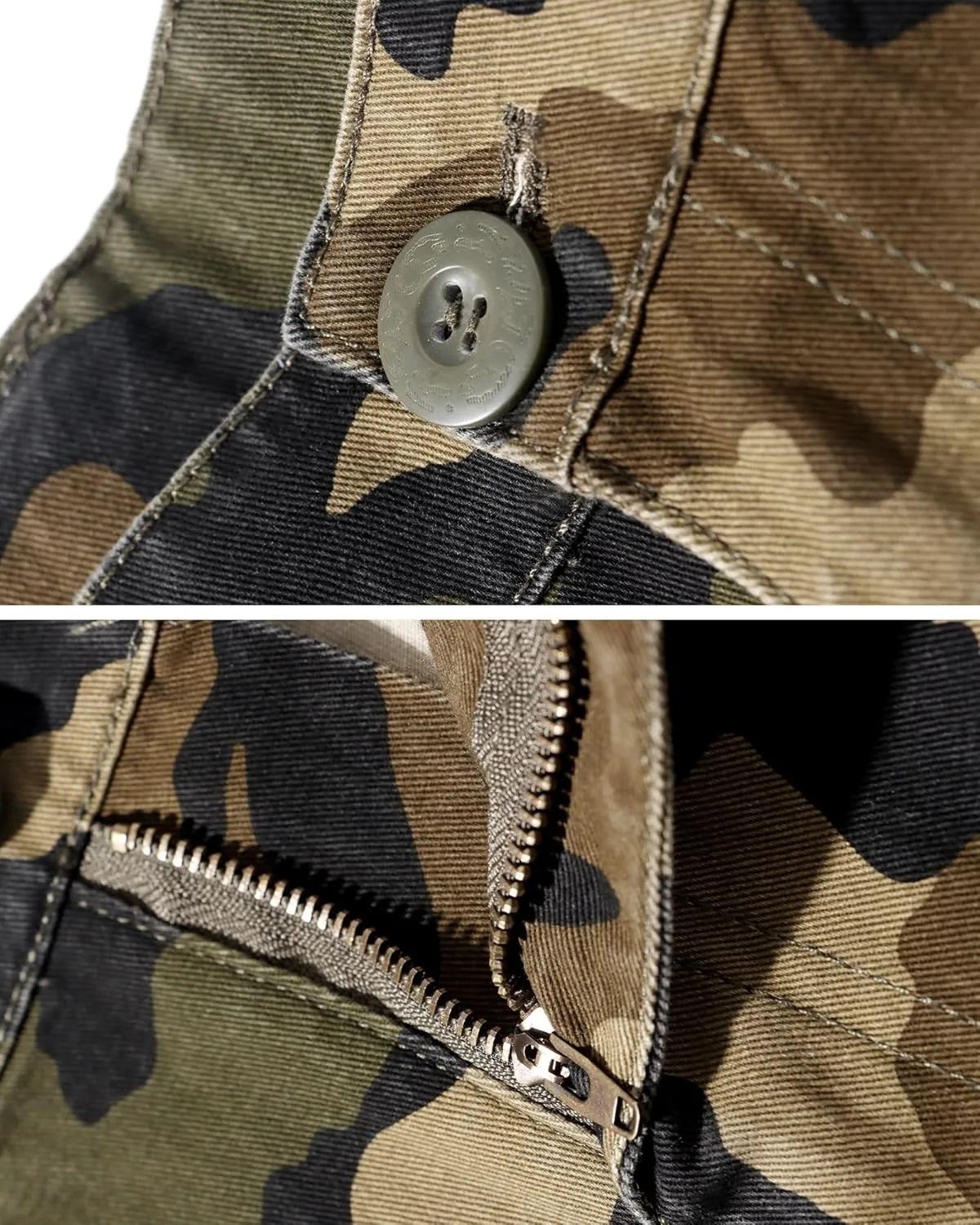 Cargo Pants for Men, Camo Pants Relaxed Fit Utility Hiking Pants, Ripstop Work Pants with 8 Pockets