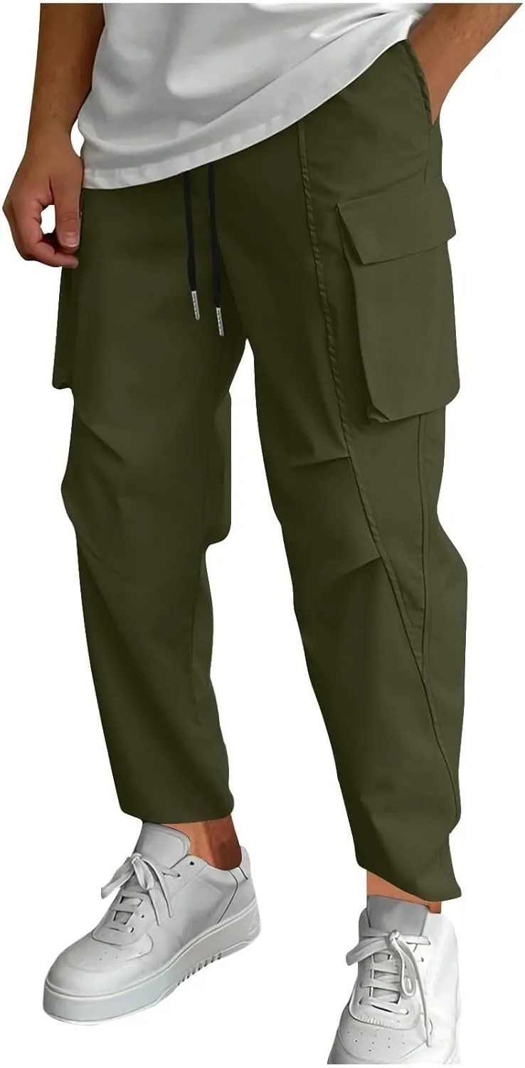 Cargo Pants Men Fleece Lined Pants Thermal Men Pants Casual Dress Man Causal Pants Mens Chinos Pants Regular Fit