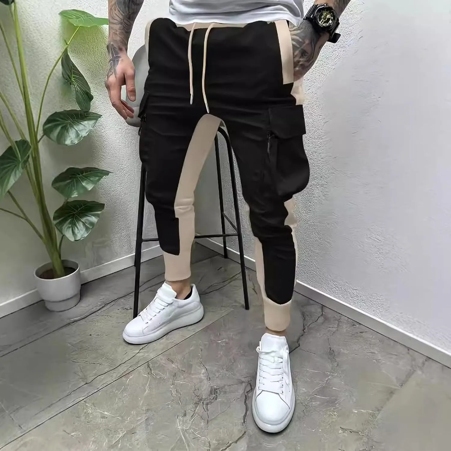 Cargo Pants Men Fleece Lined Pants Thermal Men Pants Casual Dress Man Causal Pants Mens Chinos Pants Regular Fit