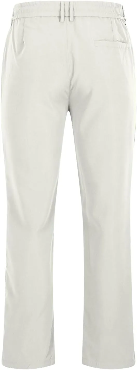 Casual Pants for Men Stretch Dress Pants Khaki Slim Fit Pants Solid Drawstring Waist Pants Golf Pants with Pockets