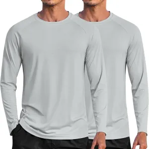 COOFANDY Men's Sun Protection Shirts Long Sleeve Rash Guard Swim T-Shirts Lightweight Quick Dry Fishing Shirts