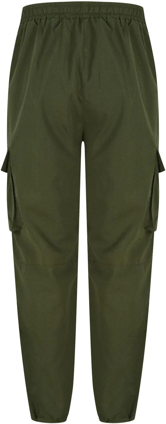 Dgoopd Cargo Pants for Men Big and Tall Jogger Pants Elastic Waist Workout Pants Casual Sweat Pants Outdoor Hiking Pants