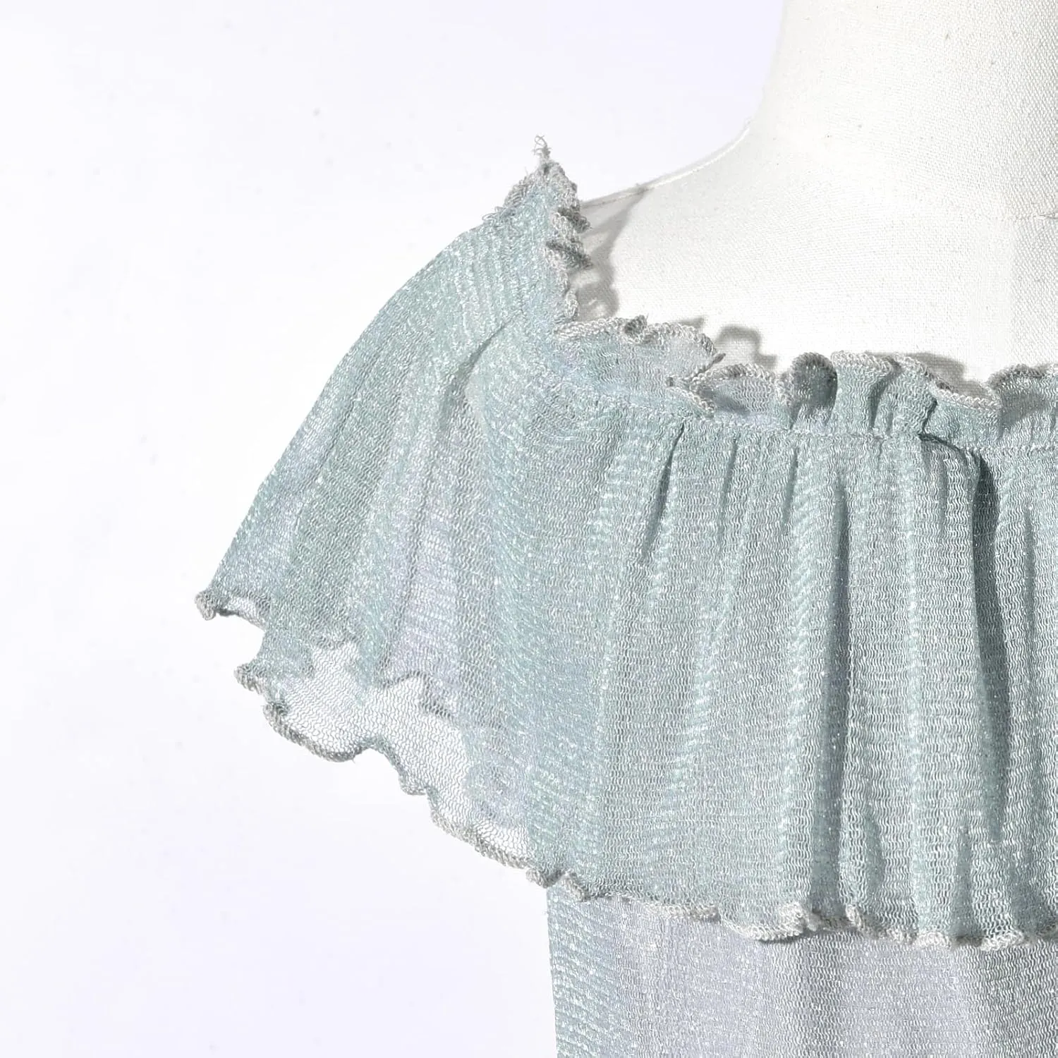 fioukiay Toddler Girl-Wedding-Princess-Maxi-Dress Boho Off Shoulder Lace Ruffle Dress Gowns Holiday Dresses