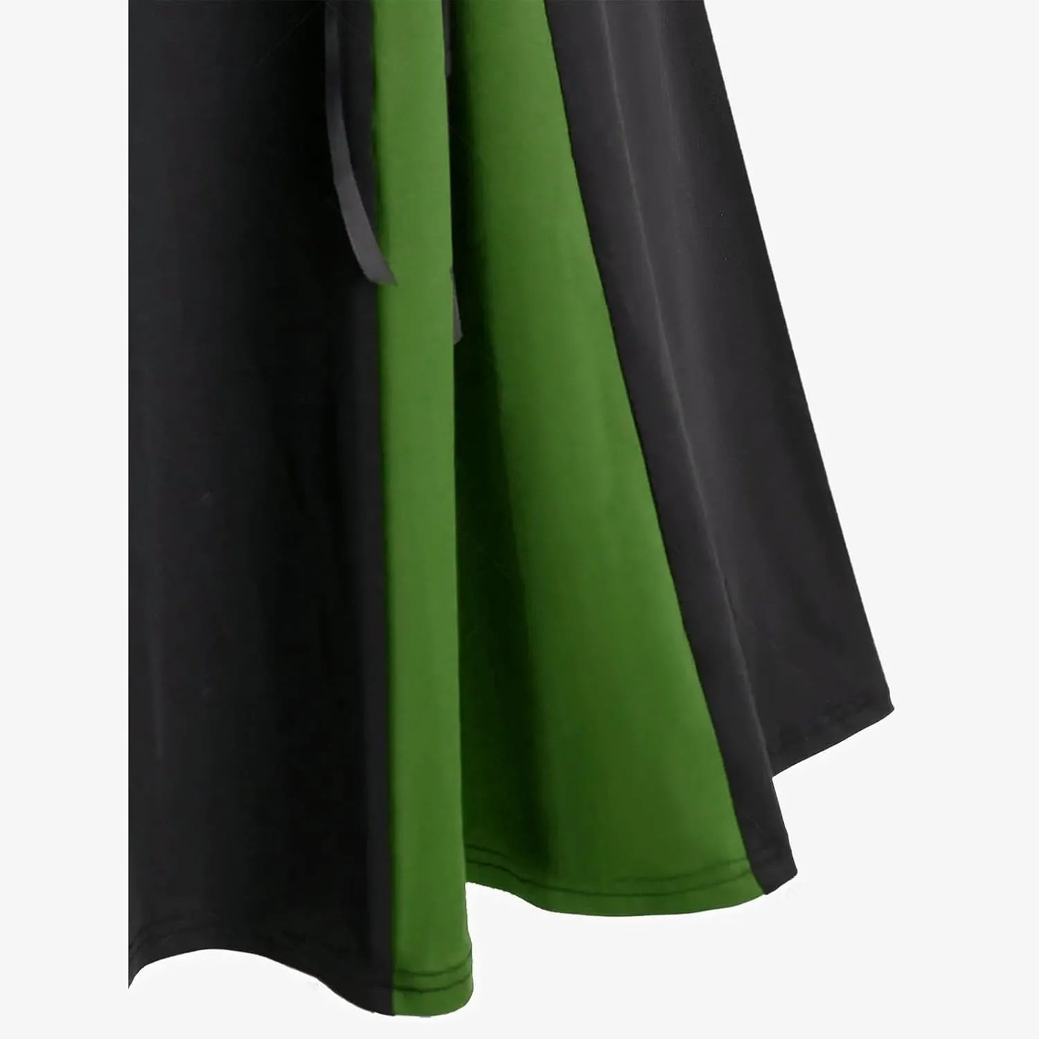 Firzero Gothic Skirt for Women Steampunk Gothic Skirt High Slit Pleated Long Maxi Skirts High Waist Punk Goth Skirts
