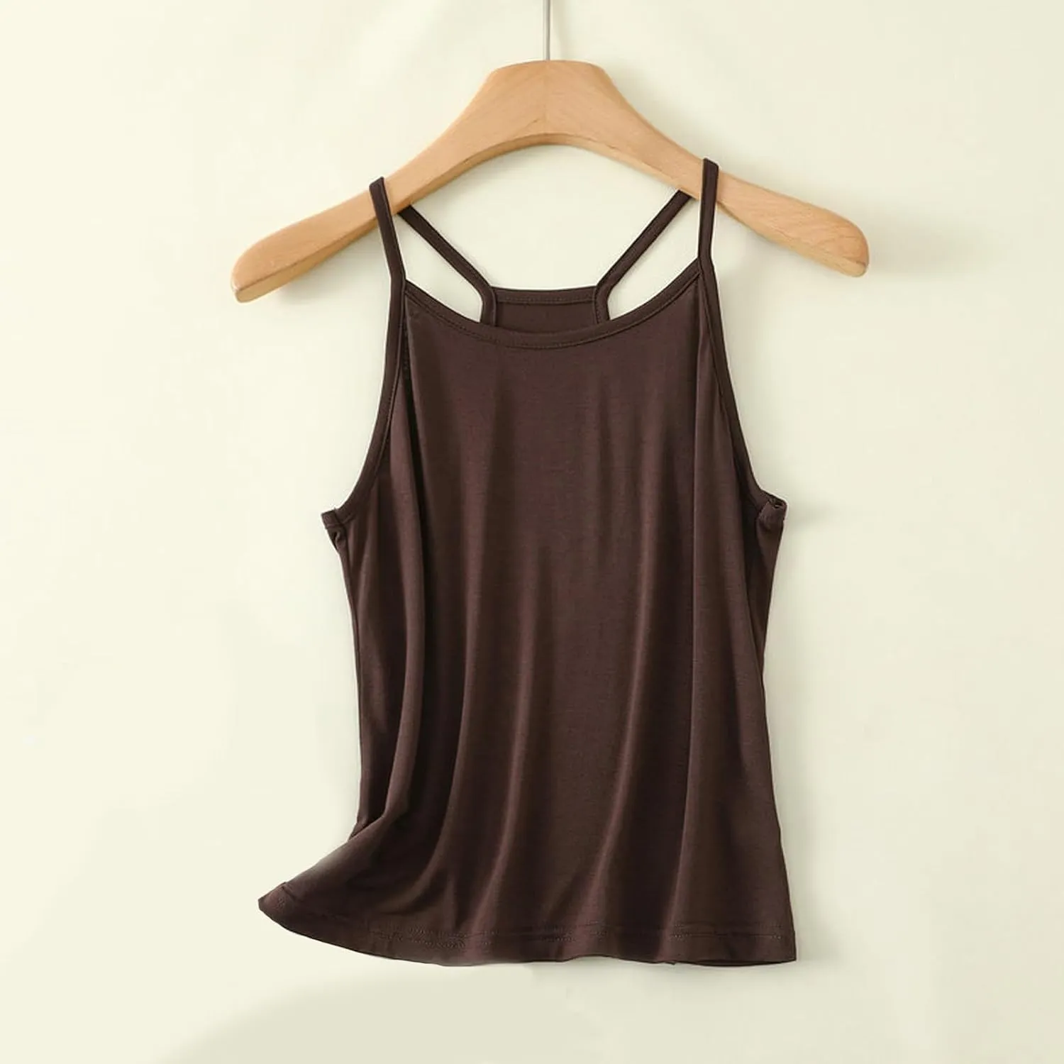 FZYLQY Women's Tank Tops Loose Fit Spaghetti Strap Tank Top Solid Color Dressy Causal Camisole Tops Yoga Athletic Tanks