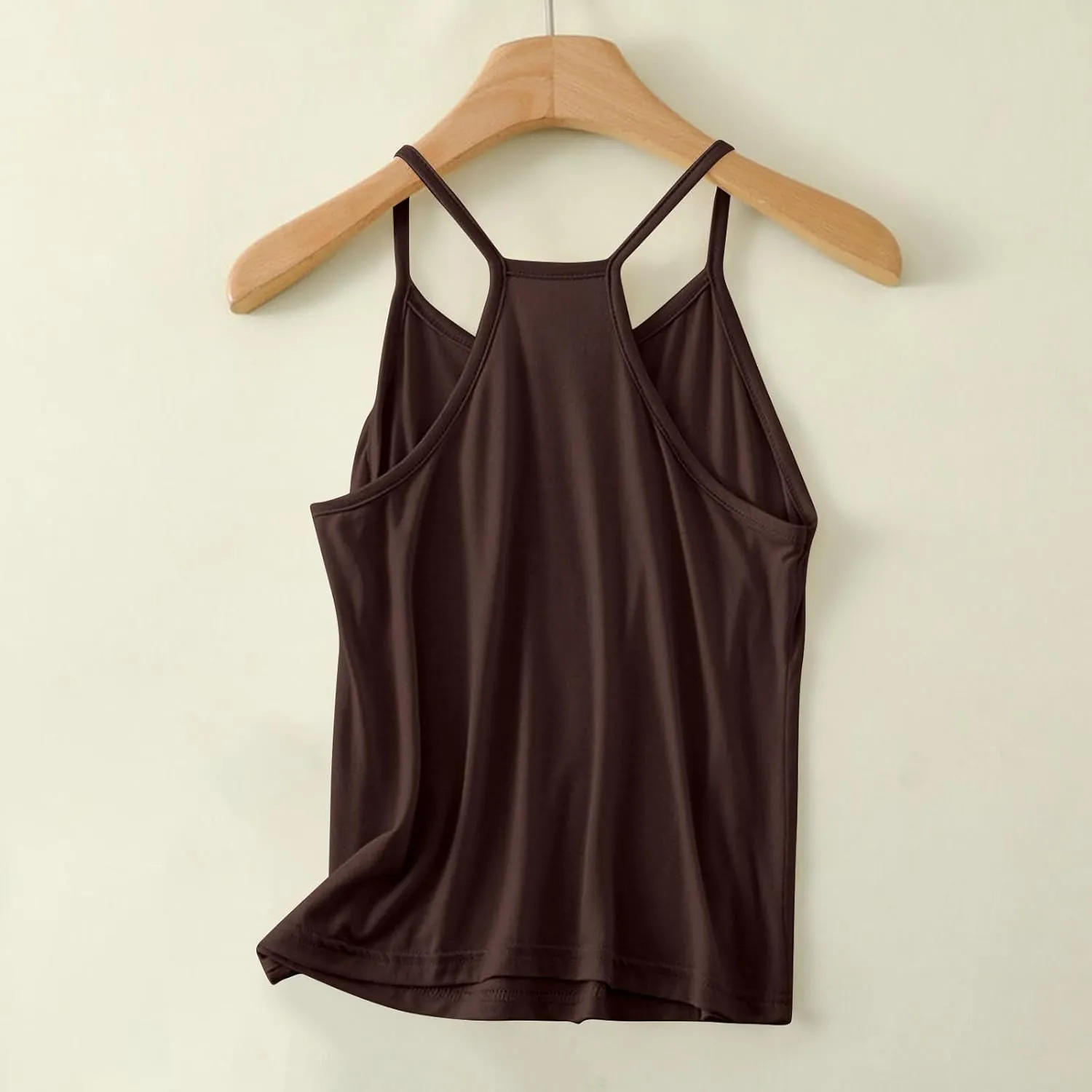 FZYLQY Women's Tank Tops Loose Fit Spaghetti Strap Tank Top Solid Color Dressy Causal Camisole Tops Yoga Athletic Tanks