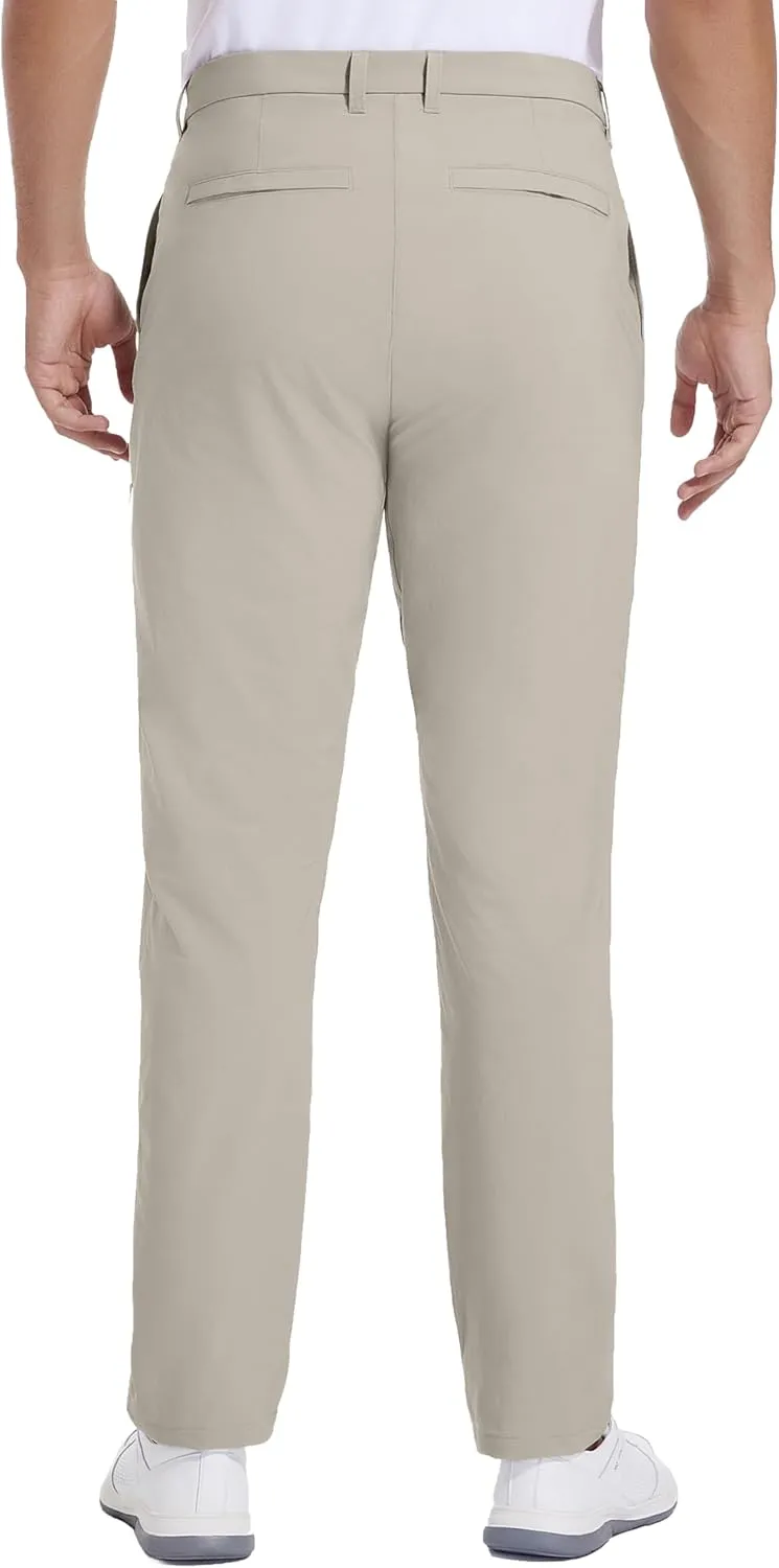 Golf Pants for Men Stretch Dress 30"/32"/34" Pants Quick Dry Lightweight Slacks Trousers for Business Casual Travel
