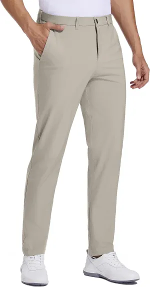 Golf Pants for Men Stretch Dress 30"/32"/34" Pants Quick Dry Lightweight Slacks Trousers for Business Casual Travel