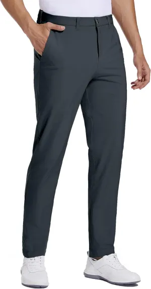 Golf Pants for Men Stretch Dress 30"/32"/34" Pants Quick Dry Lightweight Slacks Trousers for Business Casual Travel