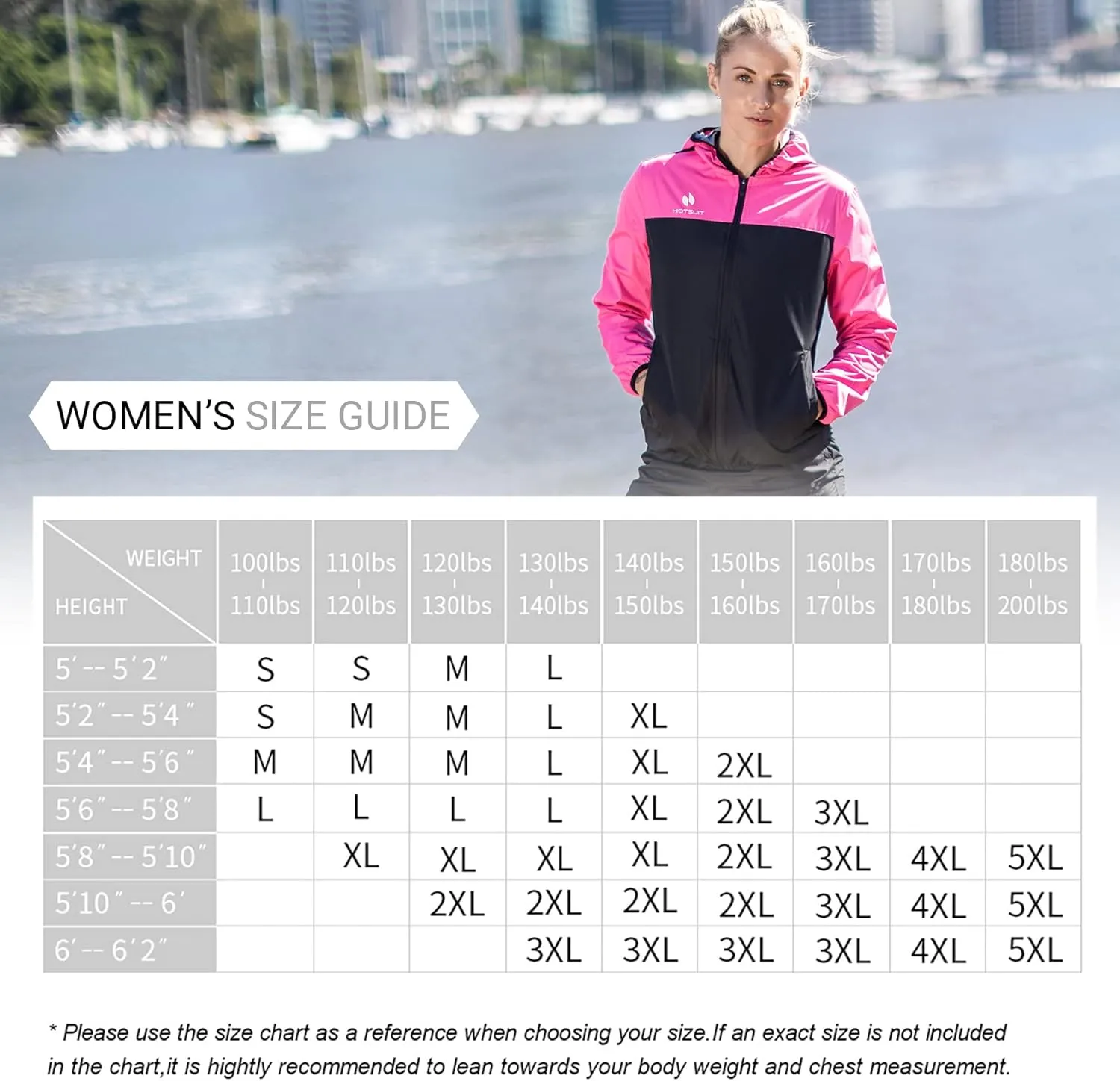HOTSUIT Sauna Suit for Women Sweat Suits Gym Workout Exercise Sauna Jacket Pant Full Body
