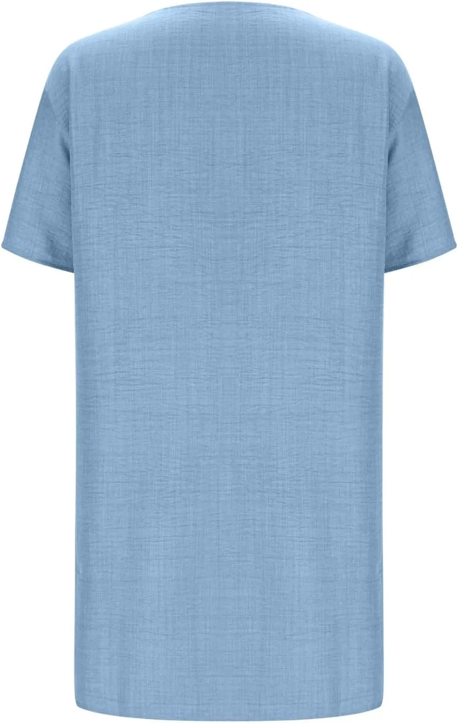 JOAU Cotton Linen Dress for Women 2025 Summer Casual Shift T-Shirt Dresses Beach Vacation Knee Length Dress with Pocket