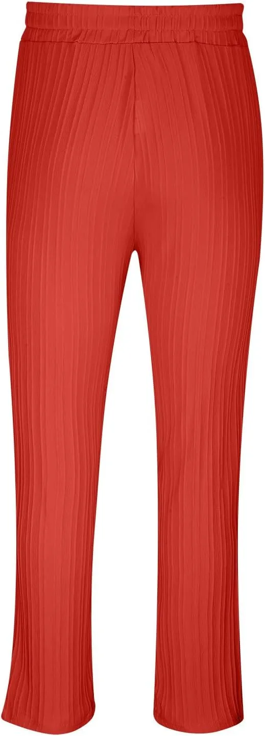 Linen Pants for Mens Casual Pants Relaxed-Fit Beach Trousers Summer Yoga Pants Soft Elastic Waist Pants