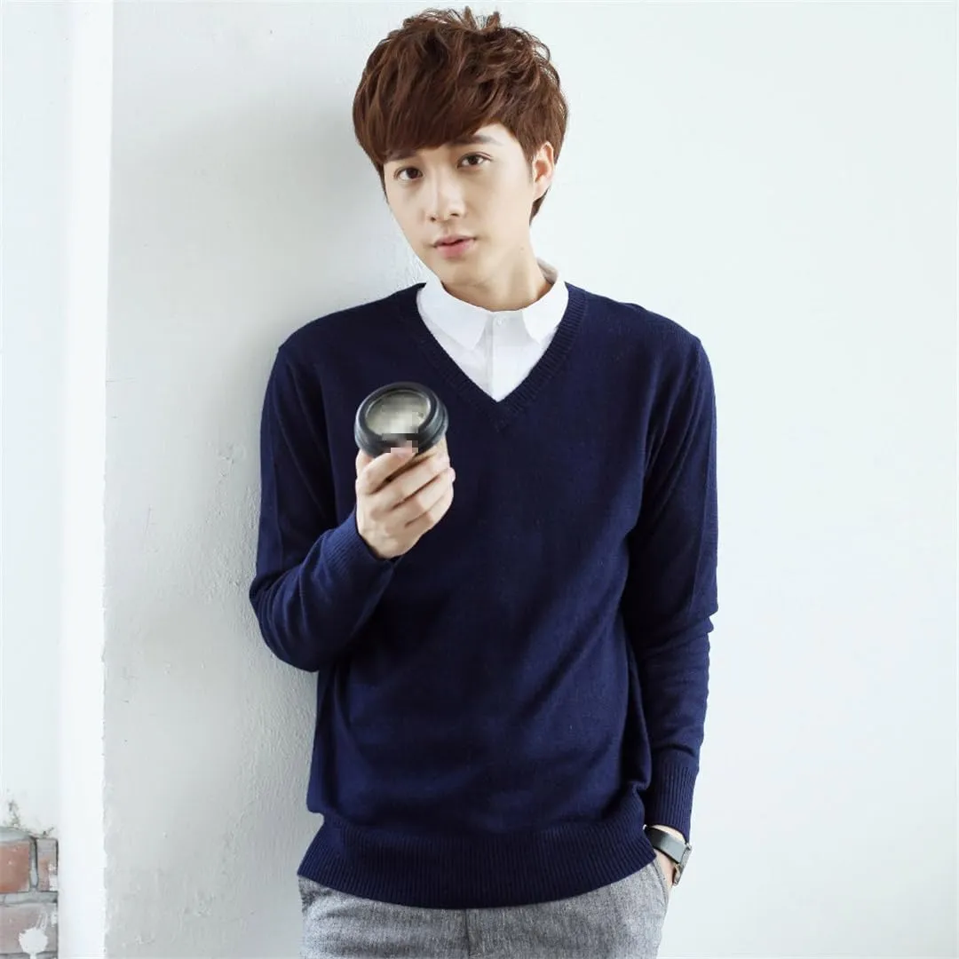 Men Sweater Winter Jumpers Cashmere Knitted Sweaters Warm Turtleneck Pullovers