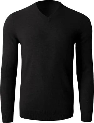 Men's 100 Cashmere Sweaters Soft Warm V-Neck Casual Pullovers
