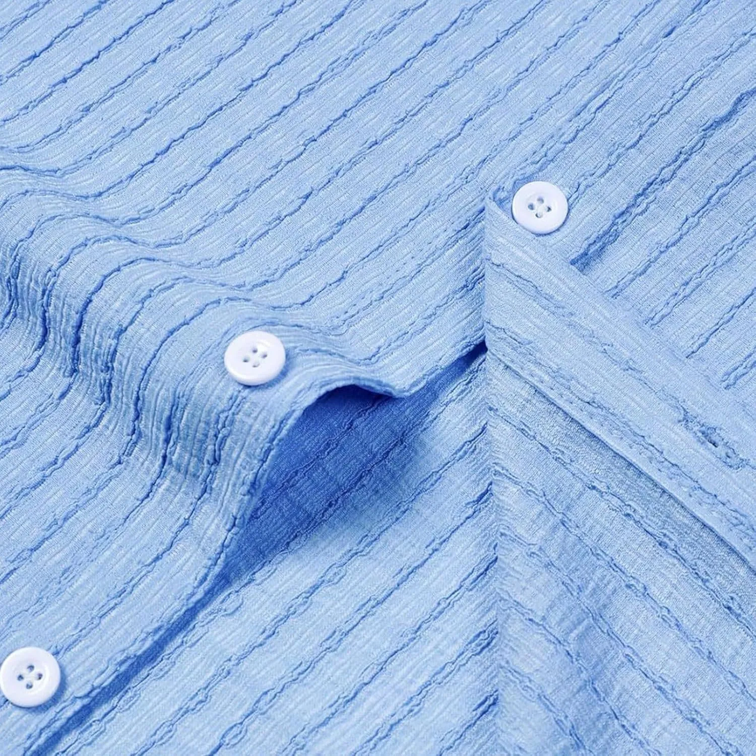 Men's Button Down Shirts Short Sleeve Casual Dress Shirts Summer Solid Beach Vacation Shirts 2025 Summer