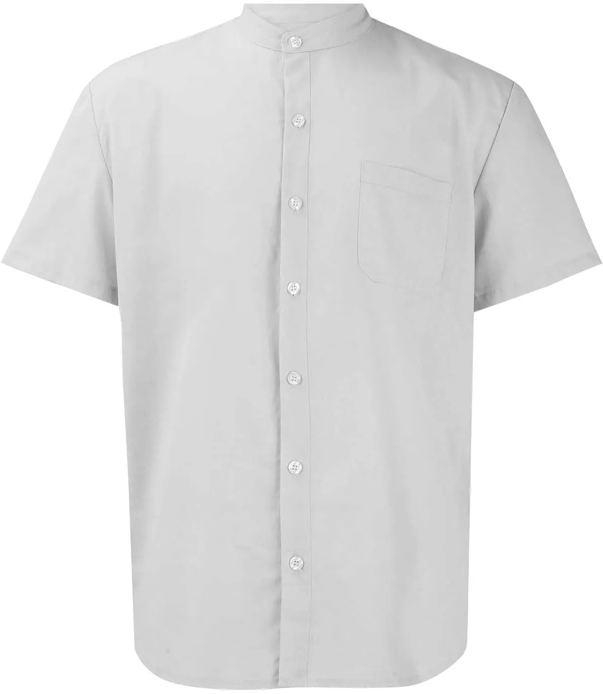 Men's Button Down Shirts Summer Casual Big and Tall Short Sleeve Beach Shirt Quick Dry Pocket Dress Chambray Blouse