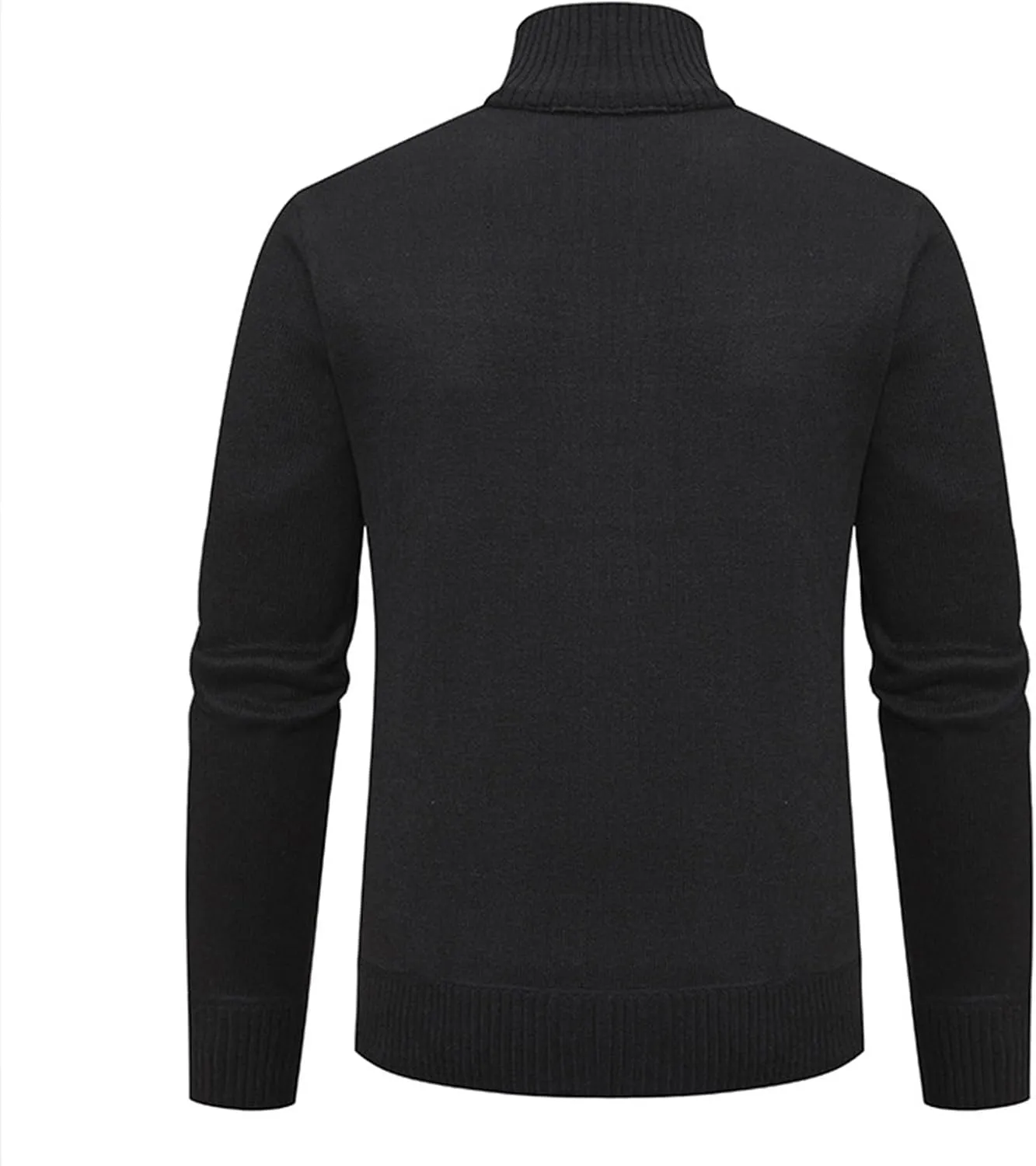 Mens Cardigan Sweater, Mens Full Zip Fleece Lined Cardigan Sweaters Casual Slim Fit Cable Knitted Sweater Jacket Coat