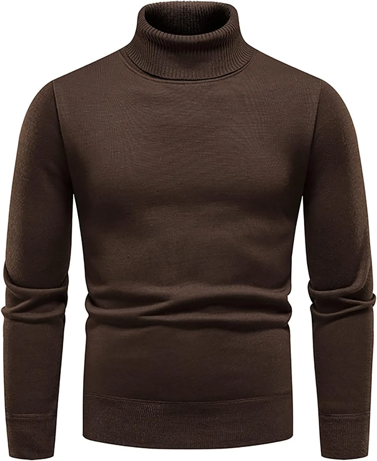 Men's Cardigan Sweaters with Buttons Ribbed Slim Fit Knitted Pullover Autumn Winter Turtleneck Solid Sweater, M-4XL