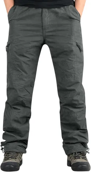 Men's Cargo Pants Mens Fashion Casual Multi Pocket Zipper Buckle Male Cargo Pants Outdoor Pants Tooling Pants
