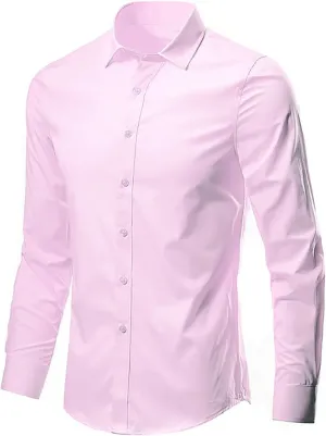 Men's Dress Shirts 2024 Long Sleeve Business Casual Regular Fit Button Down Shirts Lightweight Office Work Shirts
