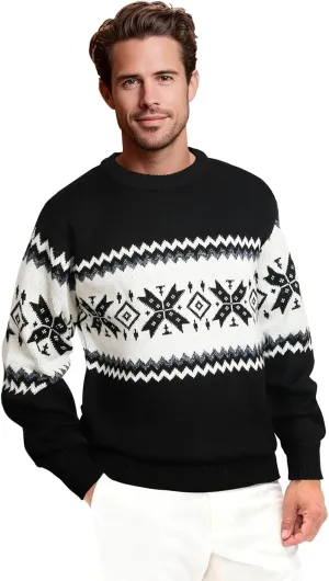 Mens Fleece Pullovers Sweaters Vintage Funny Aesthetic Sweater Ugly Christmas Jumper