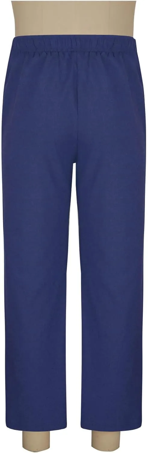 Mens Linen Pants Casual Pants Relaxed-Fit Beach Pants Summer Trousers Drawstring Elastic Waist Pants