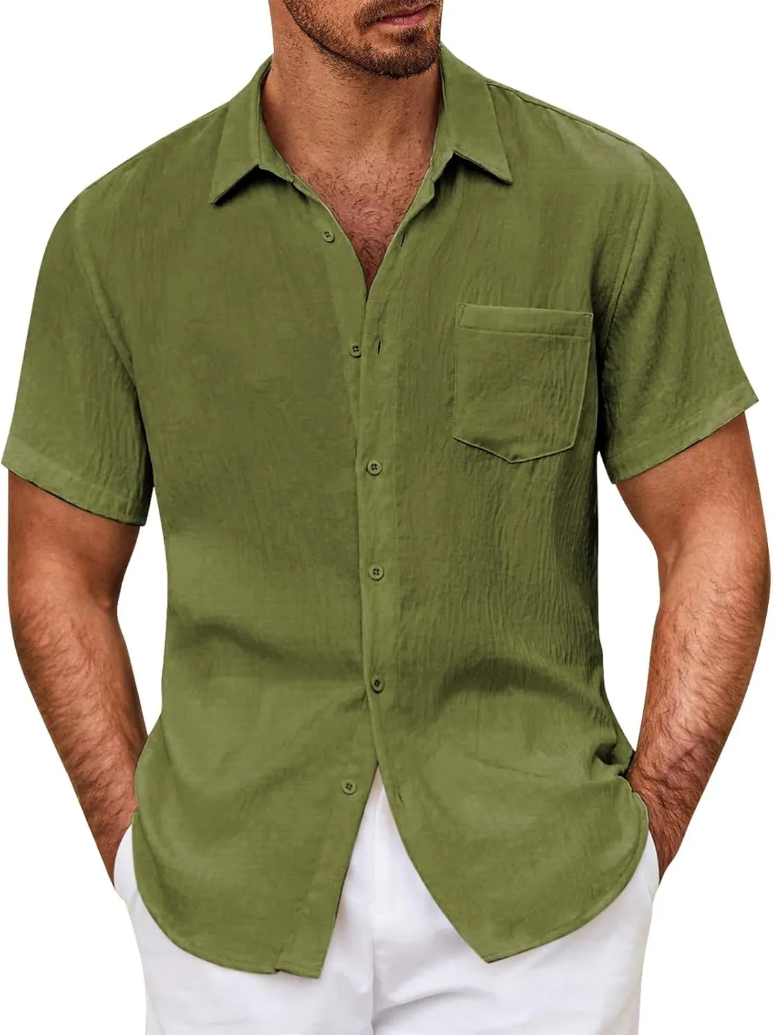 Mens Shirts Shirts Tropical Holiday Beach Cotton Crew Neck T-Shirt T for Men T-Shirts for
