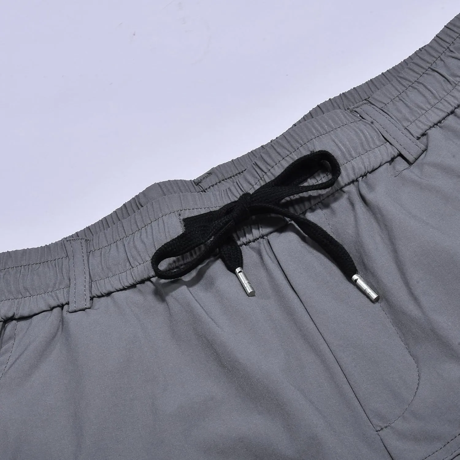 Men's Stretch Multi-Pocket Skinny Cargo Pants, Outdoor Casual Drawstring Joggers Pants Cargo Pants Work Pants for