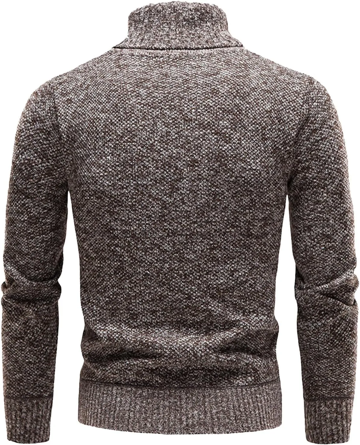 Mens Sweater Men's Cardigan Sweaters Turtleneck Long Sleeve Knitted Big and Tall Slim Fit Workout Cable Knit Fleece