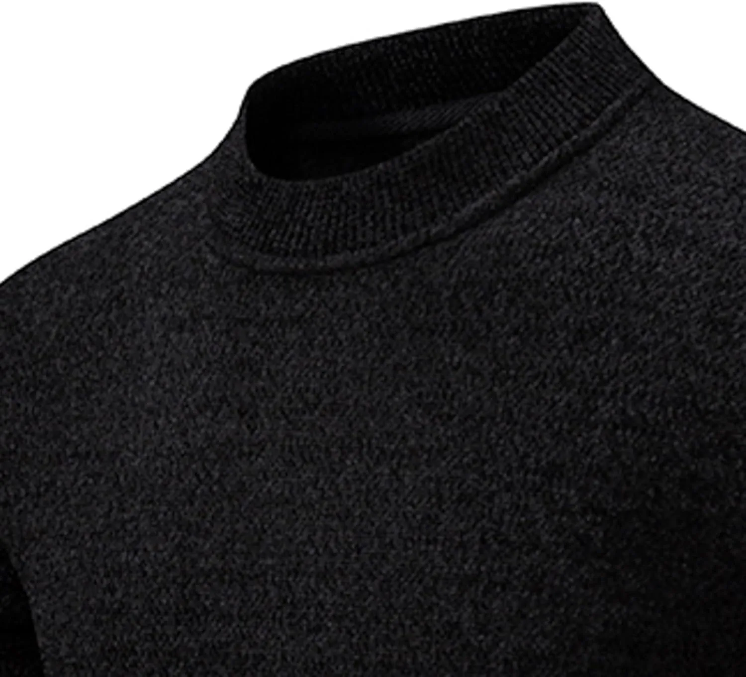 Mens Sweater Men's Mock Neck Turtleneck Knitted Sweaters Long Sleeve Pullover Thick Warm Slim Fit Tops Undershirts