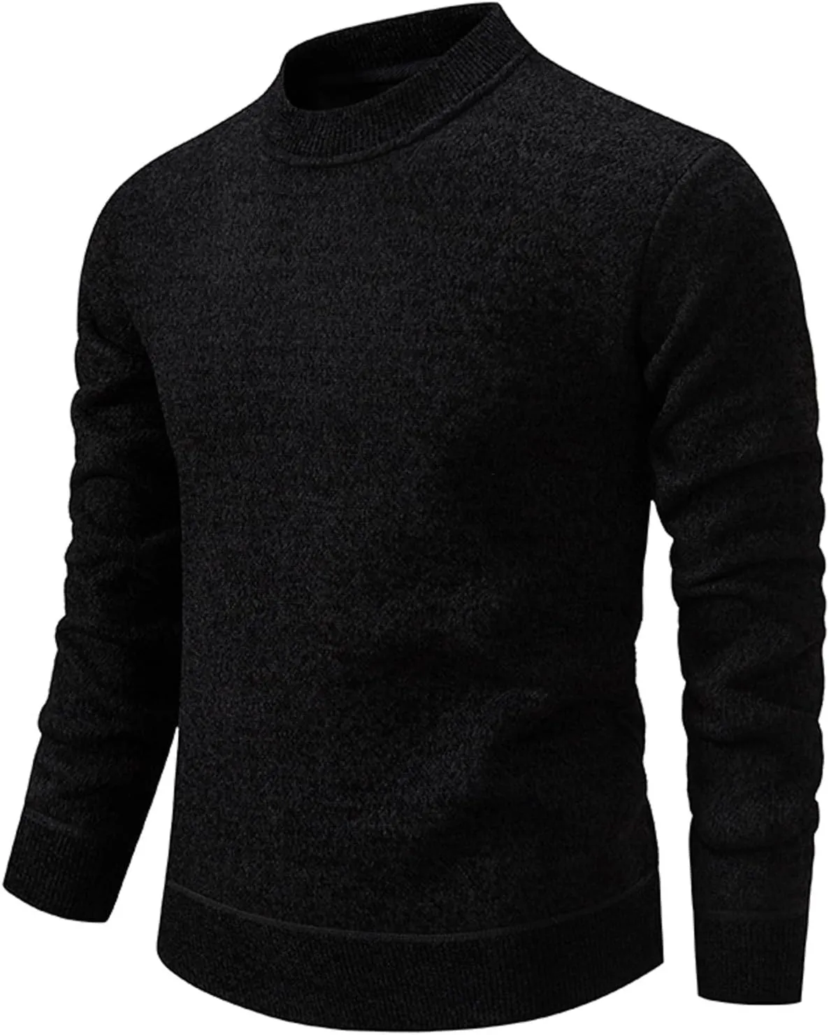 Mens Sweater Men's Mock Neck Turtleneck Knitted Sweaters Long Sleeve Pullover Thick Warm Slim Fit Tops Undershirts