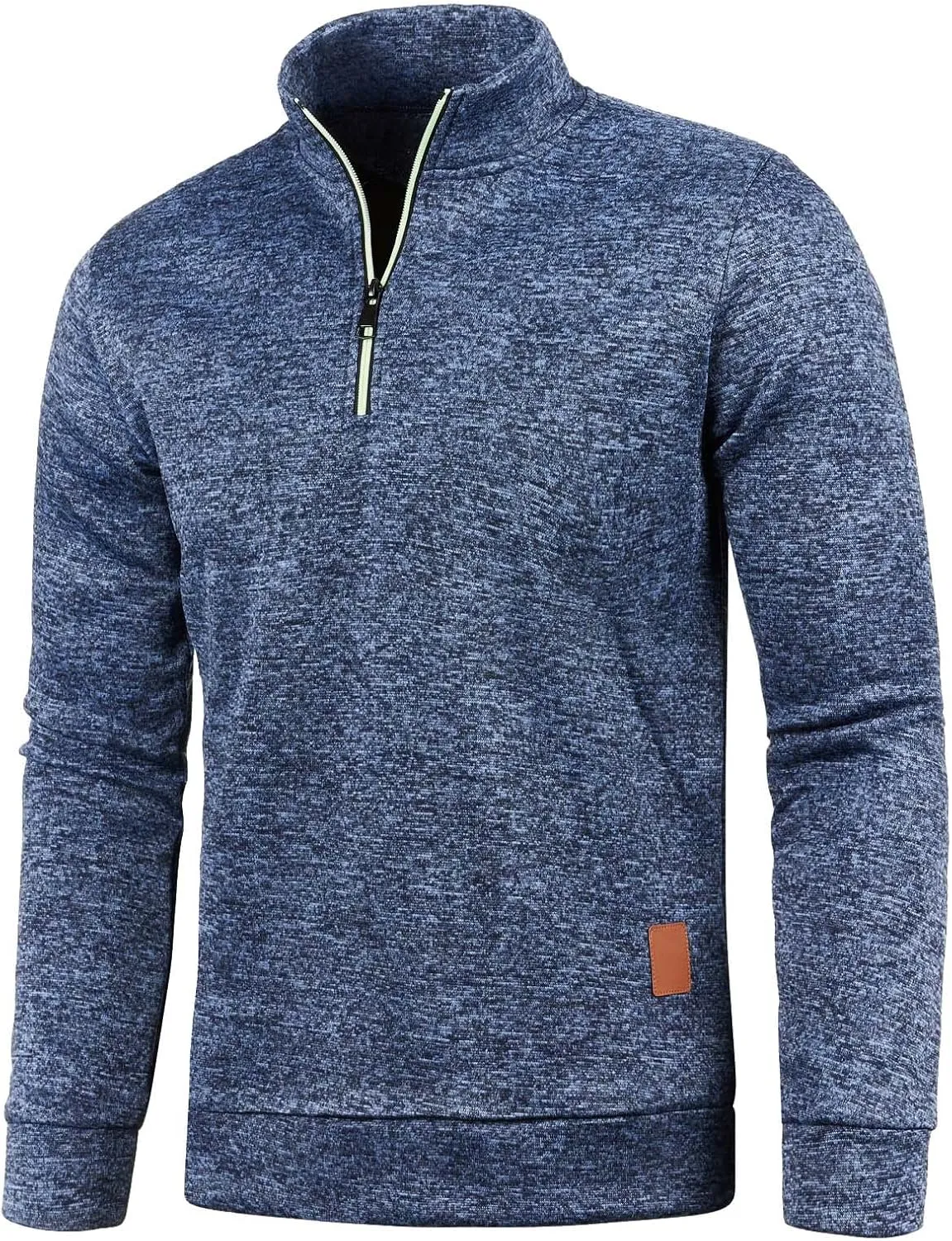 Mens Sweater Men's Quarter Zip Henley Shirts Knit Sweater Dress Long Sleeve Pullover Sweaters Turtleneck T-Shirts