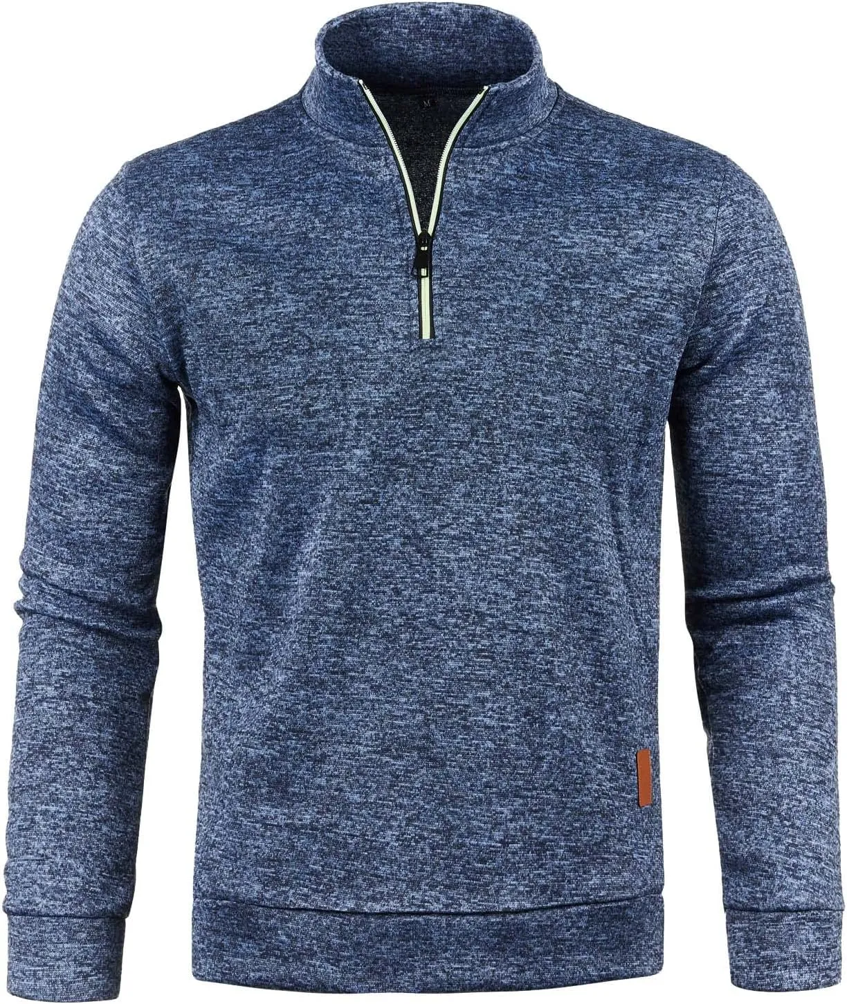 Mens Sweater Men's Quarter Zip Henley Shirts Knit Sweater Dress Long Sleeve Pullover Sweaters Turtleneck T-Shirts