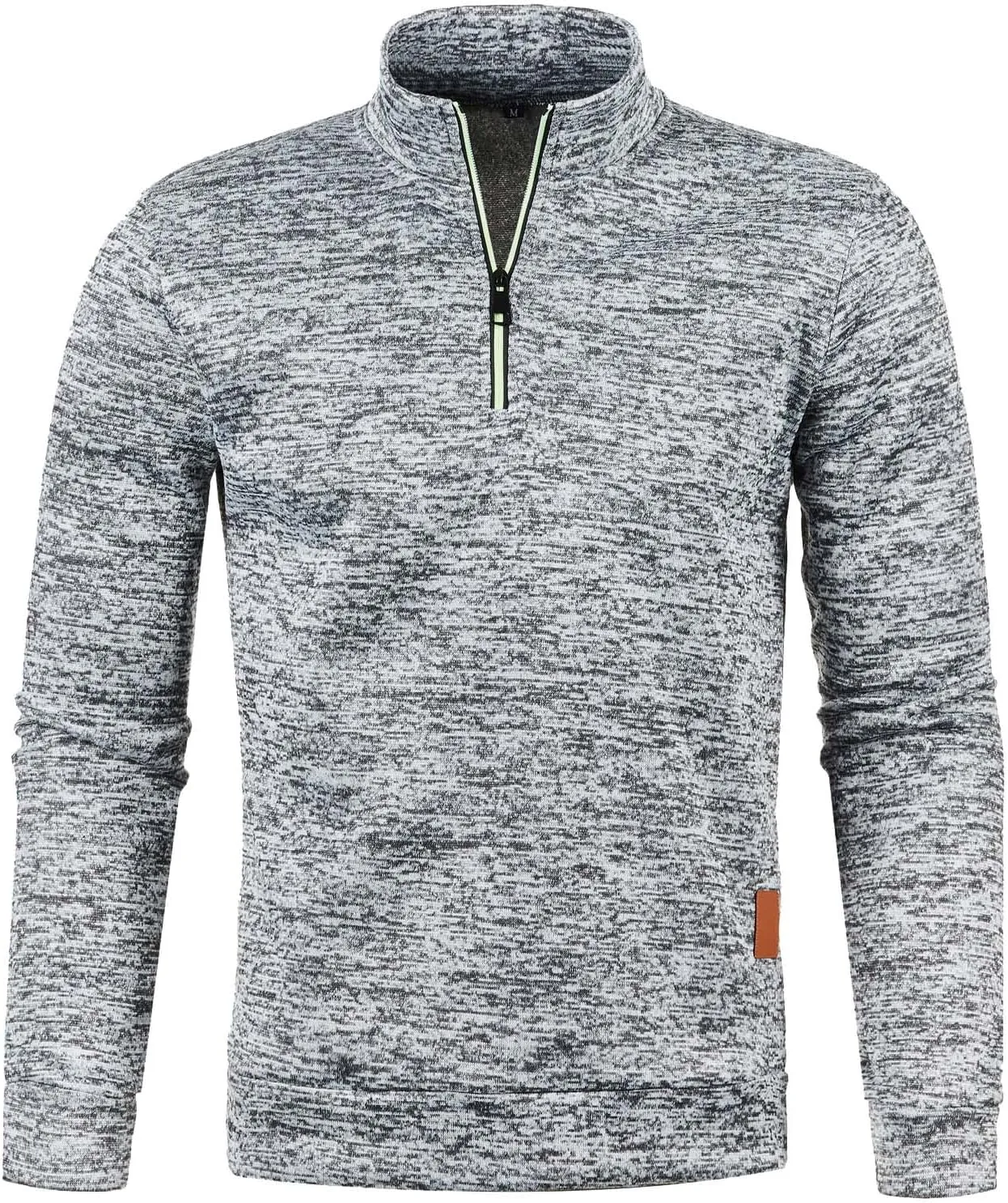 Mens Sweater Men's Quarter Zip Henley Shirts Knit Sweater Dress Long Sleeve Pullover Sweaters Turtleneck T-Shirts