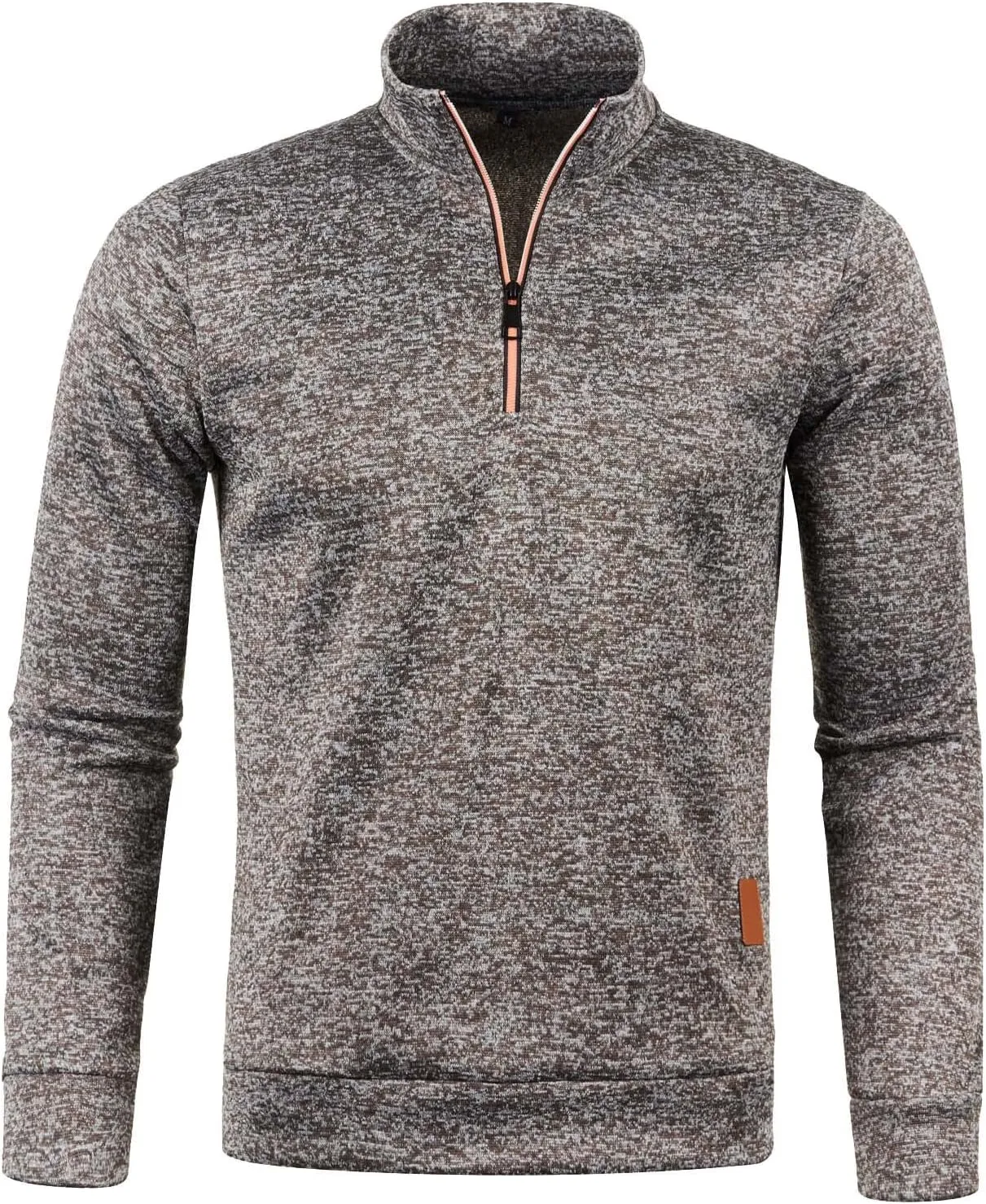 Mens Sweater Men's Quarter Zip Henley Shirts Knit Sweater Dress Long Sleeve Pullover Sweaters Turtleneck T-Shirts
