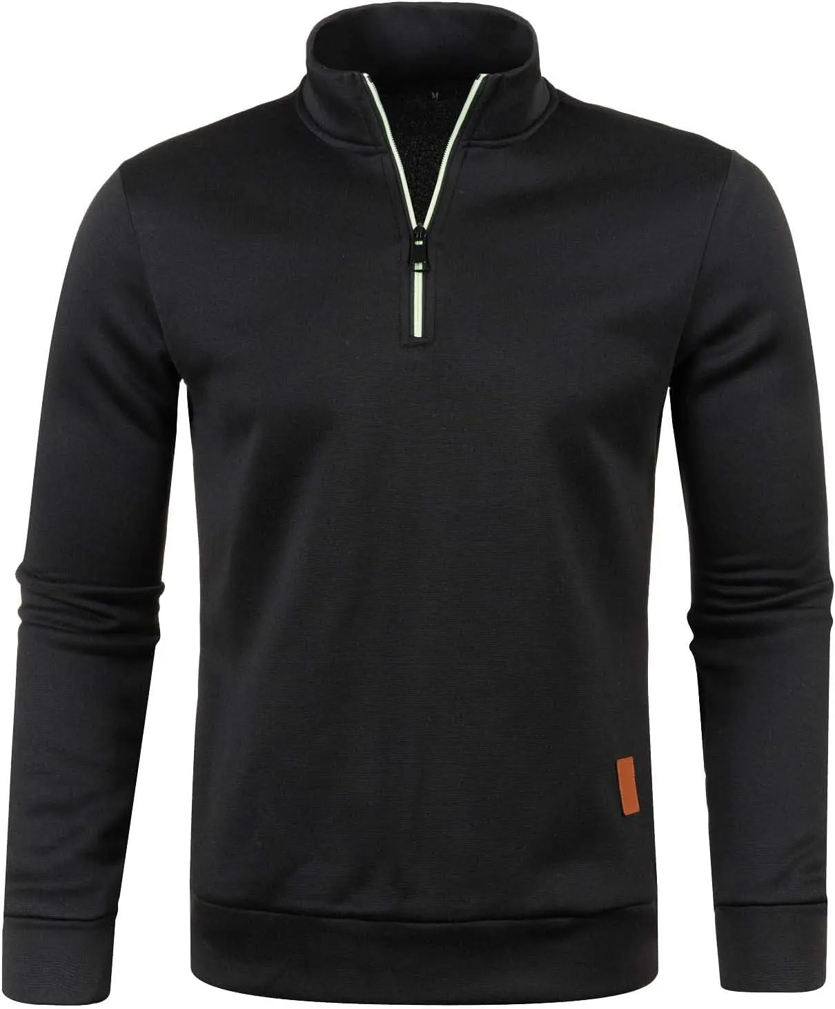 Mens Sweater Men's Quarter Zip Henley Shirts Knit Sweater Dress Long Sleeve Pullover Sweaters Turtleneck T-Shirts
