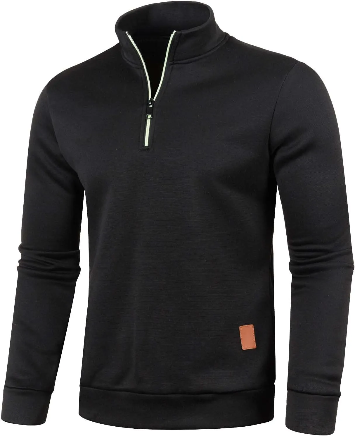 Mens Sweater Men's Quarter Zip Henley Shirts Knit Sweater Dress Long Sleeve Pullover Sweaters Turtleneck T-Shirts