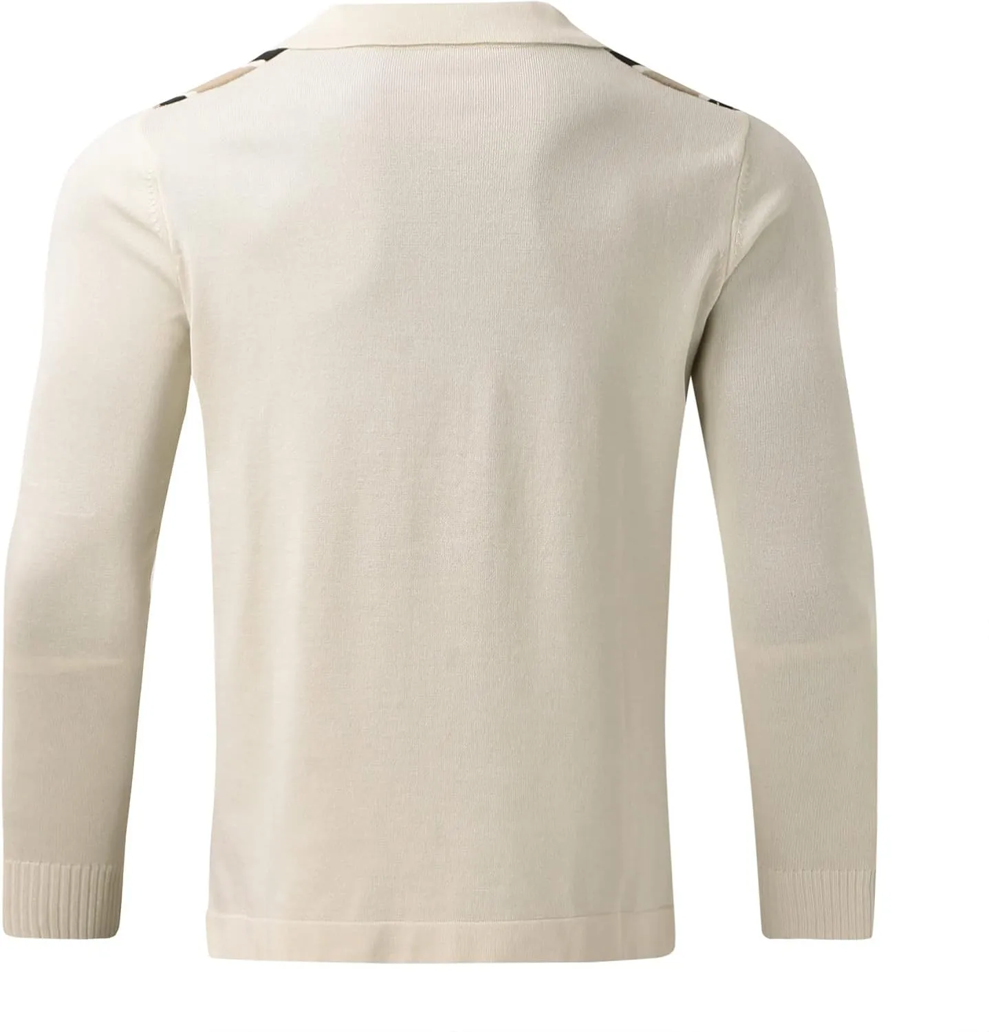 Mens Sweater Men's Stripped Button Down Sweaters Label Collar V-Neck Knitted Cardigans Coat Top