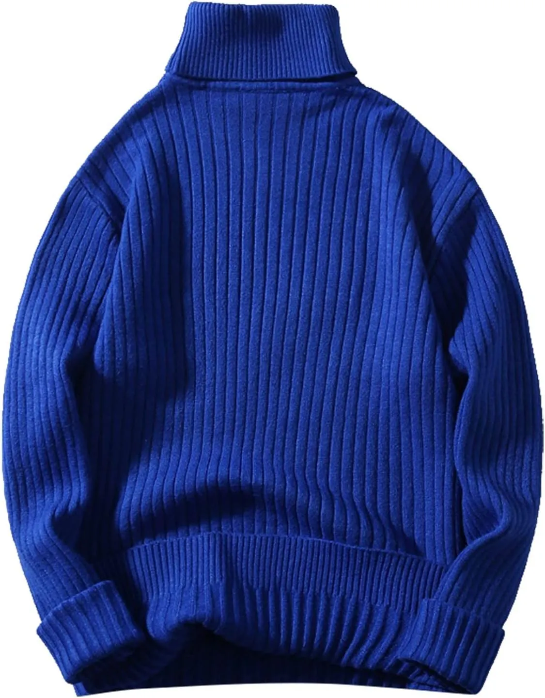 Mens Sweater Men's Turtleneck Sweater Pullover Twisted Pattern Loose Thick Winter Long Sleeve Cable Knit Sweaters