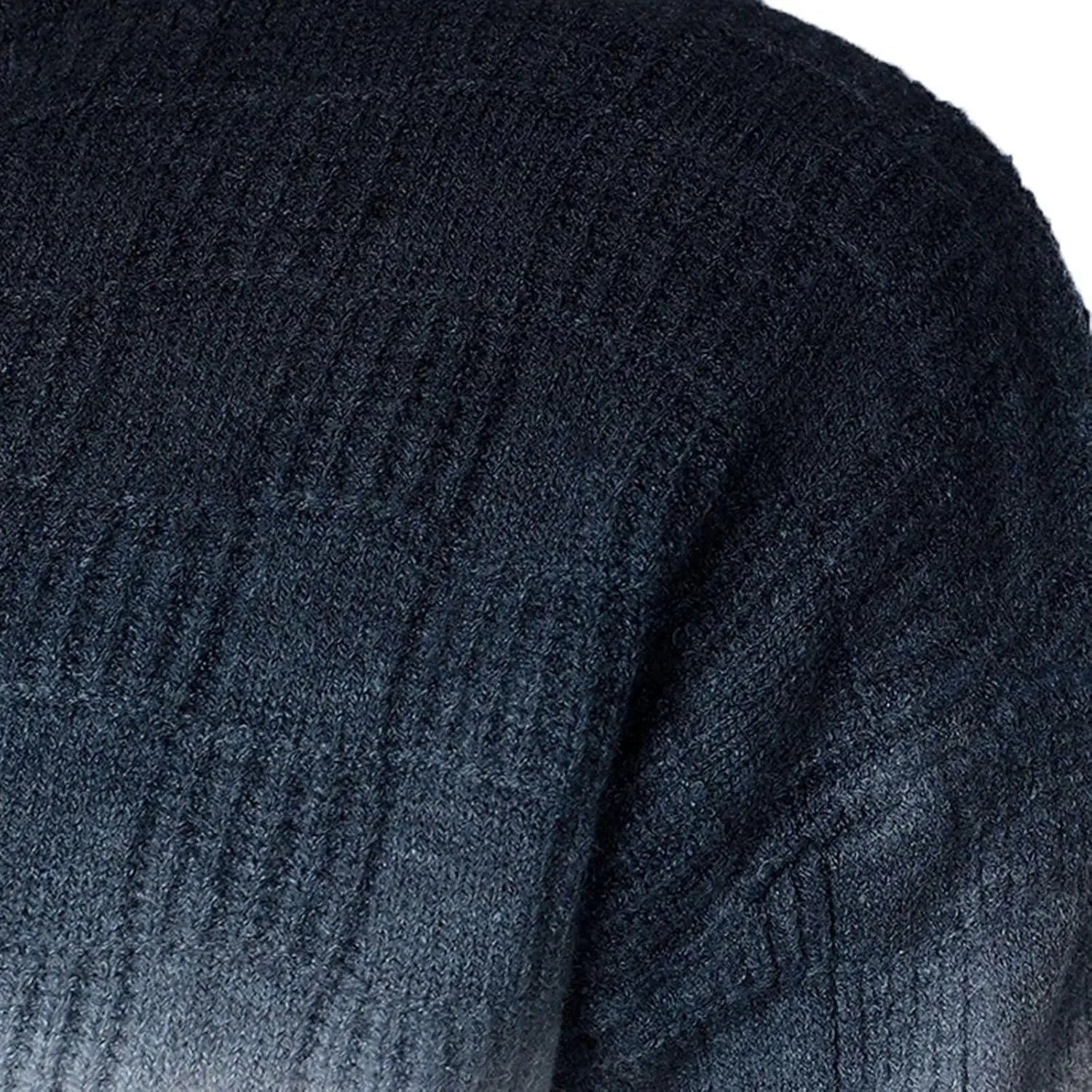 Mens SweatersMen's Gradient Turtleneck Sweaters Long Sleeve Slim Fit Ribbed Knit Wool Thermal Pullover Sweater Tops