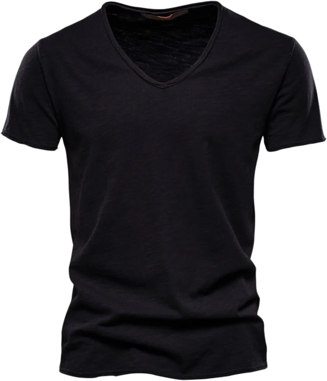 Mens T Shirts V Neck Short Sleeve Tops Summer Casual Cotton Tee Shirts Lightweight Soft Basic Athletic Shirts Trendy