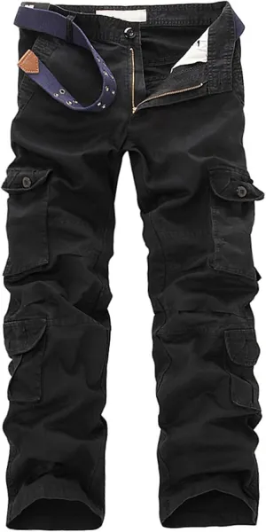 Men's Tactical Elite Cargo Pants Multi Pockets Baggy Pants Frayed Fishing Work Pants Wild Hunting Hiking Pants