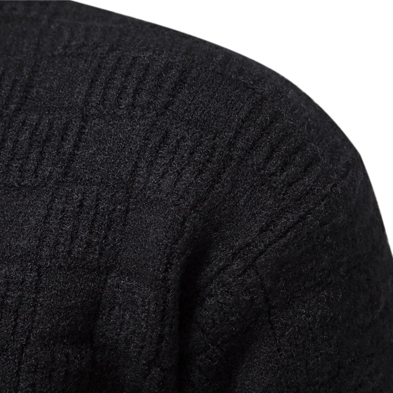Mens Turtleneck Men's Solid Turtleneck Sweater Long Sleeve Slim Fit Ribbed Knit Wool Thermal Pullover Sweater Cardigan